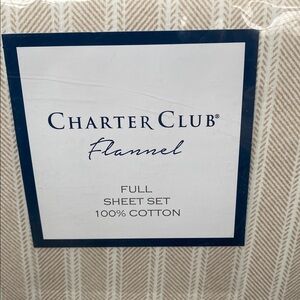 CHARTER CLUB Flannel sheet set